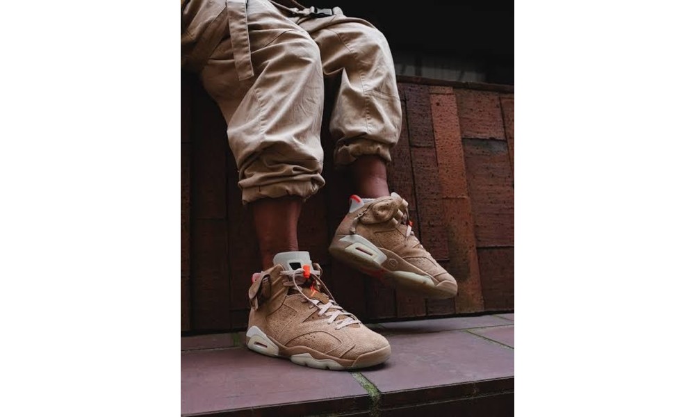 Nike air jordan 6 travis clearance scott